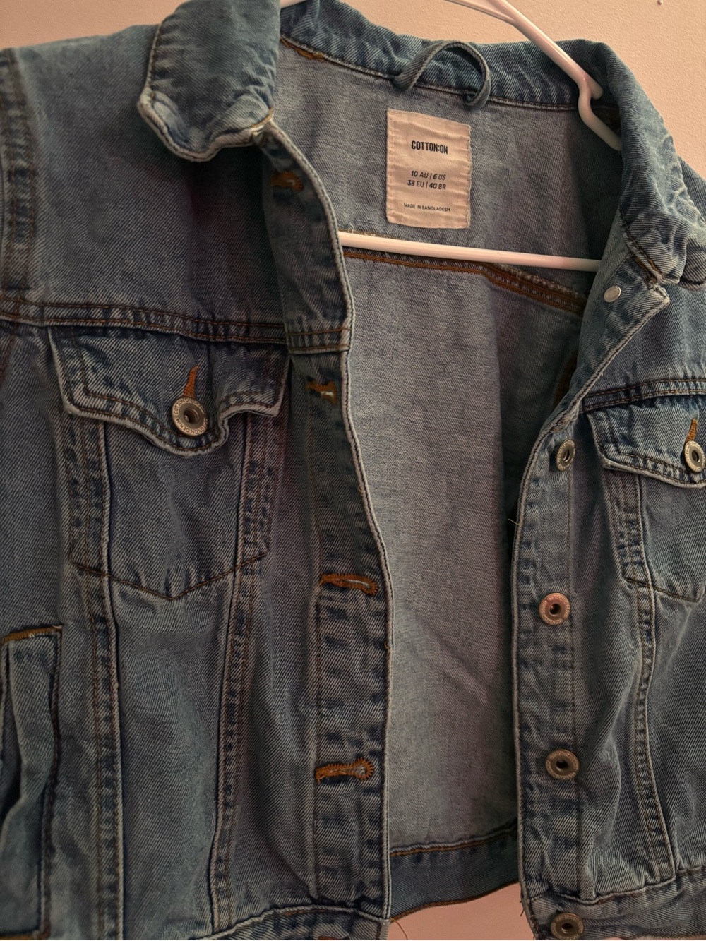 Cotton On Light Blue Denim Jean Jacket